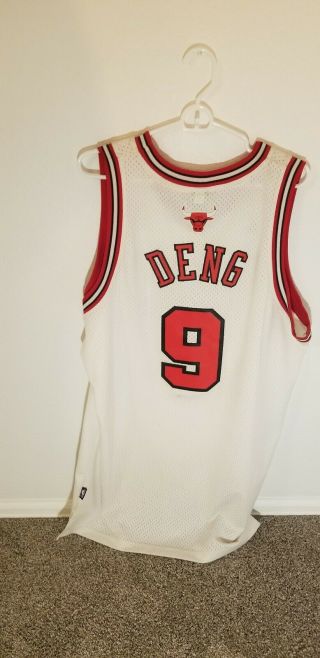 Luol Deng Chicago Bulls Jersey Large Adidas Authentic Jersey.  Stitched Numbers.