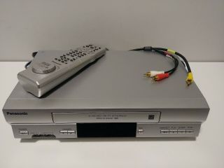 Panasonic Vcr 4 Head Omnivision Vhs Hi - Fi Player Recorder Pv - V4525s With Remote