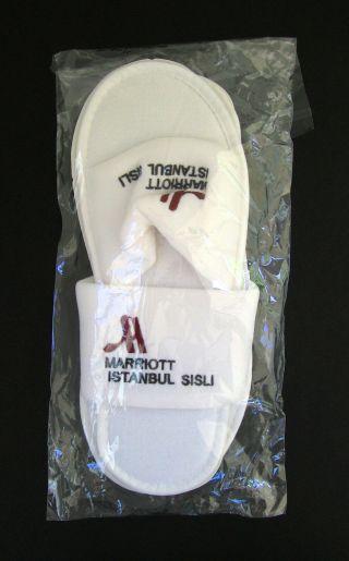 - - Marriott Hotel Istanbul Sisli Terry Cloth Slippers - - One Size Fits All
