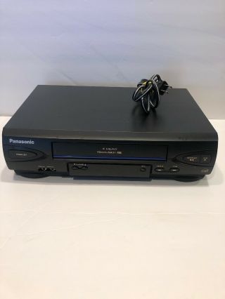 Panasonic Pv - V4022 Vcr 4 - Head Hifi Vhs Cassette Player Recorder Omnivision