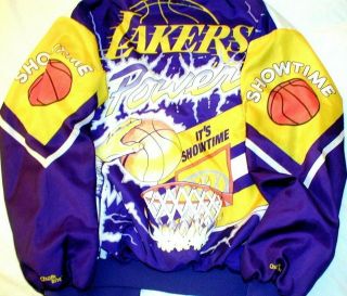 Euc Vtg Chalk Line Los Angeles Lakers Fanimation Power Showtime Jacket 90s Xl