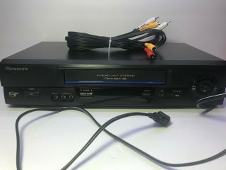 Panasonic Pv - V4611 Vhs/vcr 4 Head Hi - Fi Player Recorder No Remote /