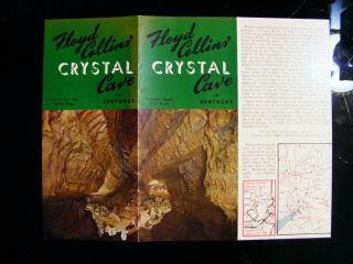 Floyd Collins Crystal Cave Mammoth Kentucky National Park Brochure