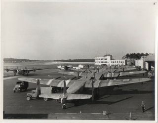 Large Vintage Photo - Raf Avro York S At Gatow - Berlin Air Lift