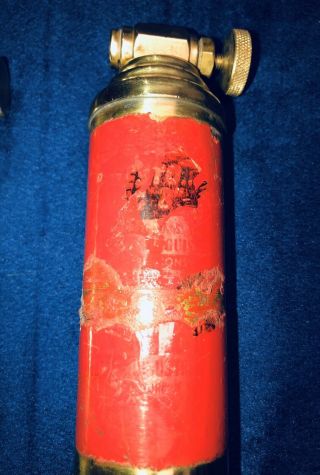 Qty 2 Antique Presto Motorcycle Fire Extinguishers Harley Davison - Indian 3