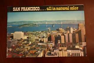 Vintage San Francisco California All In Natural Color Picture Book Brochure