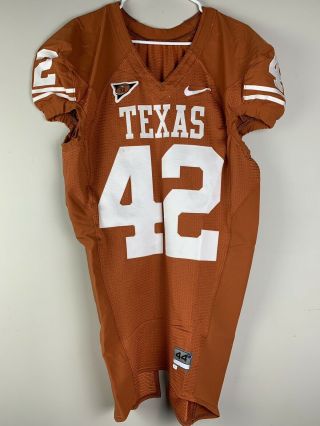 University Of Texas Authentic Game Worn Nike Football Jersey 42