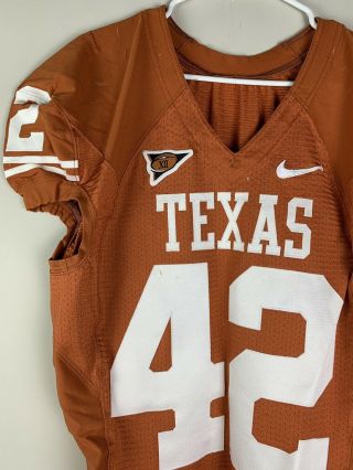 University Of Texas Authentic GAME WORN Nike Football Jersey 42 3