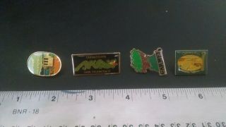 4 Vintage San Francisco Bay Area Souvenir Pins