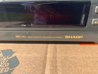 SHARP VC - A5640U 4 - Head VCR VHS Recorder and No Remote 2