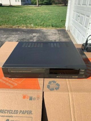 SHARP VC - A5640U 4 - Head VCR VHS Recorder and No Remote 3