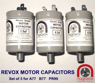 Motor Capacitors Set For Revox A77 Revox B77 Revox Pr99