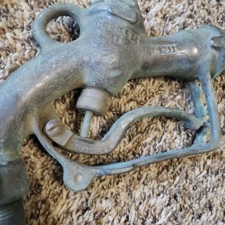 Vintage Solid Brass Buckeye Gas Pump Nozzle 2