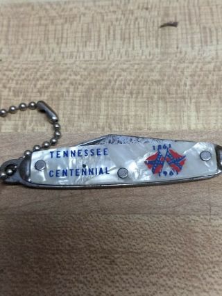 Vintage 1961 Tennessee Civil War Centennial Pocket Knife