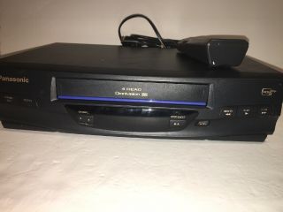 Panasonic 4 Head Omnivision Vhs Vcr Player With Remote Pv - V4020
