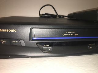 Panasonic 4 Head Omnivision VHS VCR Player with Remote PV - V4020 2