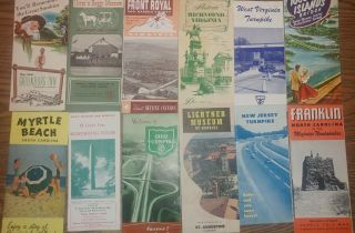 12 Vintage Travel Brochures 50 