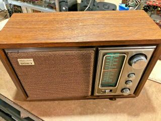 Vintage Sony Model ICF - 9650W High Fidelity FM/AM Table Radio - Great 2