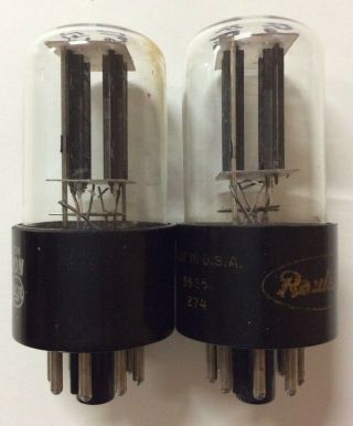 Matched Pair RCA 6SN7GT / 6SN7 Tubes NOS - Testing 2