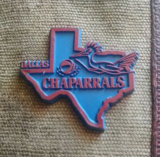 Aba/nba Vintage Dallas Chaparrals Standing Board Basketball Fridge Rubber Magnet