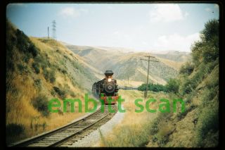 Slide,  Sp Southern Pacific 4 - 6 - 0 Steam 2248 Passenger Action,  1958