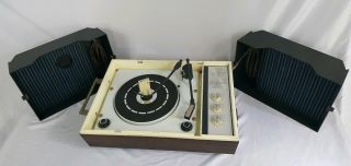 Zenith Solid State Stereophonic Record Player Portable Detachable Speakers
