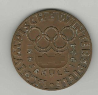 Orig.  Participant Medal Olympic Winter Games Innsbruck 1964 Extrem Rarity