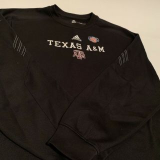 Texas A&m Aggies Team Issue Game Sweatshirt Vtg 2xl 75th Cotton Bowl Patch Rare