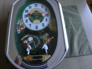 Seiko Melodies In Motion Musical Wall Clock - - Baseball Musical Clock