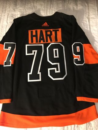 Philadelphia Flyers Adidas 2019 Authentic Alternate Carter Hart Jersey Sz 46 (s)