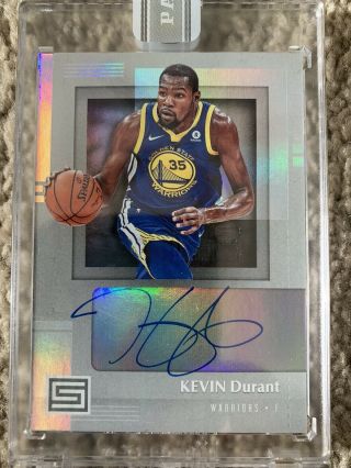 Kevin Durant 2017 - 18 Panini Status Auto 1/1 One Of One 2019 Black Box National