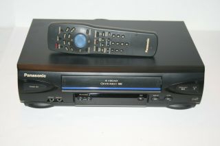 Panasonic Pv - V4022 Vcr Vhs Player Recorder 4 Head With Remote