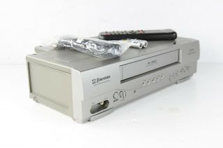Emerson Ewv404 Vcr Bundle With Remote Batteries And Coaxial Cable