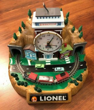 LIONEL 100TH ANNIVERSARY LIMITED EDITION ANIMATED TRAIN ALARM CLOCK WITH 3