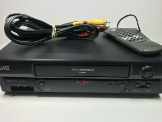 Jvc Hr - A591u Vhs Vcr Video Cassette Recorder With Remote Control 4 Head