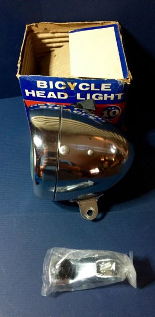 G.  Joannou Cycle Co.  No10 Bicycle Head Light - Nib Nos W/hardware