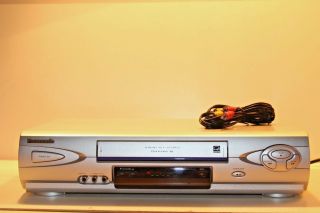 Panasonic Pv - V464s Vcr Vhs Player Recorder,  Av Video Cables