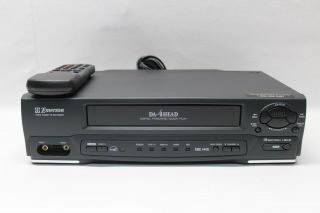 Emerson Vcr Video Cassette Recorder Model - Ewv401b With Remote