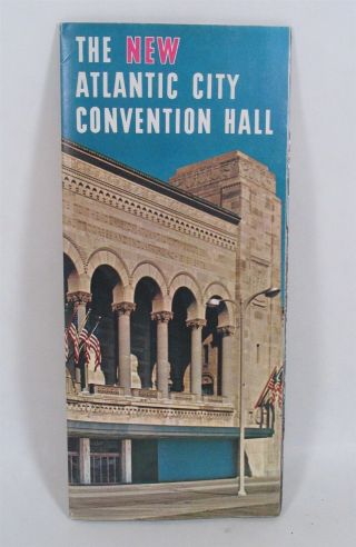 1960s Atlantic City Convention Hall 10 Pg Brochure 8 " X 9 ",  Pre - Casino Boardwalk