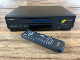 Panasonic Pv - 2501 Omnivision Vcr Vhs Player Recorder With Remote