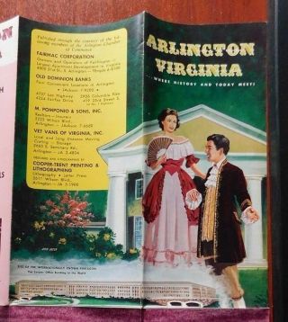 1950s Brochure - Alexandria,  Virginia.  Where History And Today Meet