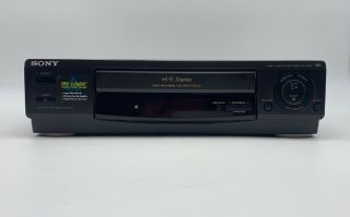 Sony Slv - 678hf Video Cassette Recorder Vhs Vcrplayer 4 Head Hifi Stereo