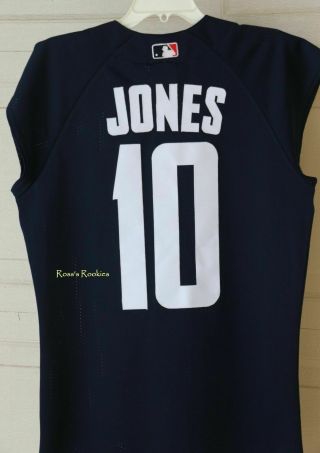 Chipper Jones 2000 All Star Game Authentic Majestic Sleeveless Jersey Braves 2xl