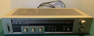 Vtg Pioneer Silver Stereo Am Fm Radio Receiver Sx303 Serial Dg36423665