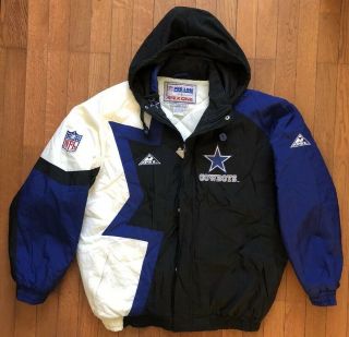 Vintage Apex One Pro Line Mens Dallas Cowboys Full Zip Jacket Size Xl