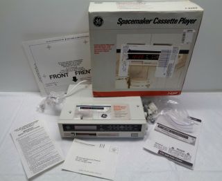 Ge Spacemaker 7 - 4260 Under Cabinet Clock Radio Stereo Cassette Player