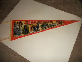 Vintage California Places Pennant 1960 