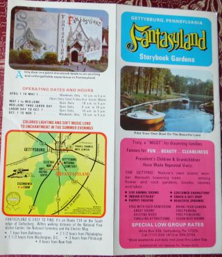 Vintage Travel Brochure Fantasyland Gettysburg 3