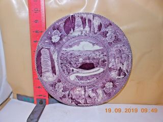 Adams Jonroth Souvenir Plate - Carlsbad Caverns,  White 