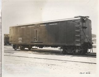 General American Pfaudler Corp.  Refrigerated Box Car Milk 8 " X 10 " Photograph